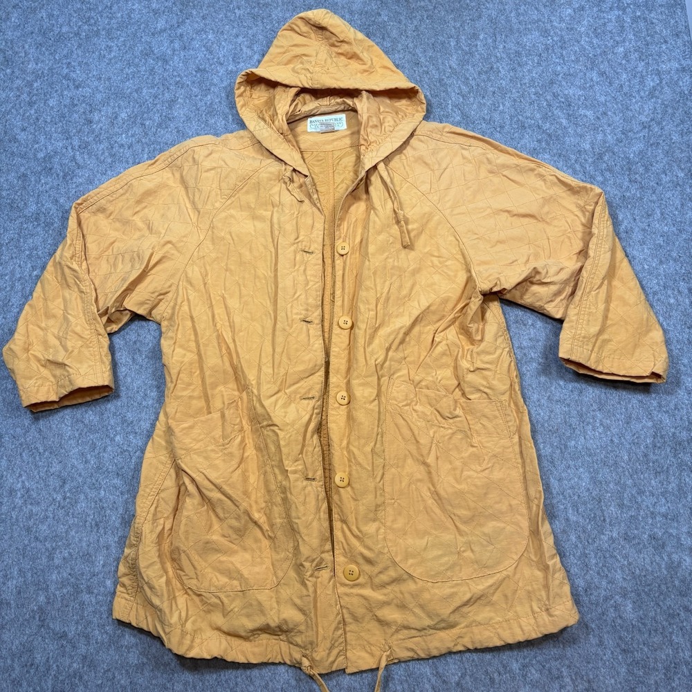 Banana Republic Jacket Women's Size XS Mustard Yellow Hoodie‎ Safari and Travel